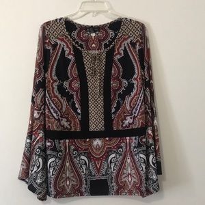 Lovely Print Longsleeve Blouse